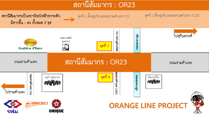 ทำความรู้จักรถไฟฟ้าสายสีส้มตะวันออก ศูนย์วัฒนธรรมฯ - มีนบุรี วิ่งผ่านหน้ารามคำแหง