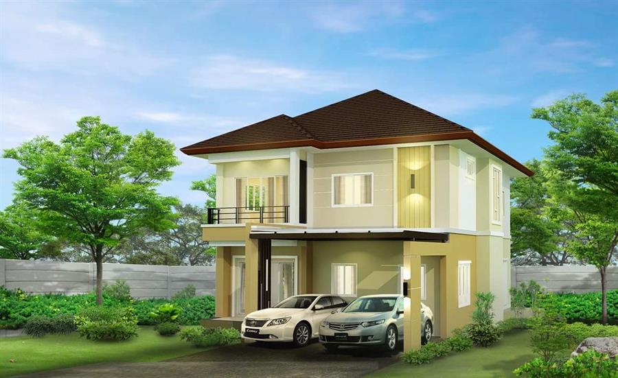 พรีวิวบ้าน ชลพฤกษ์ พาร์ควิลล์ บ้านสวย หลังใหญ่ สไตล์โมเดิร์น ใกล้ ถ.มิตรภาพ
