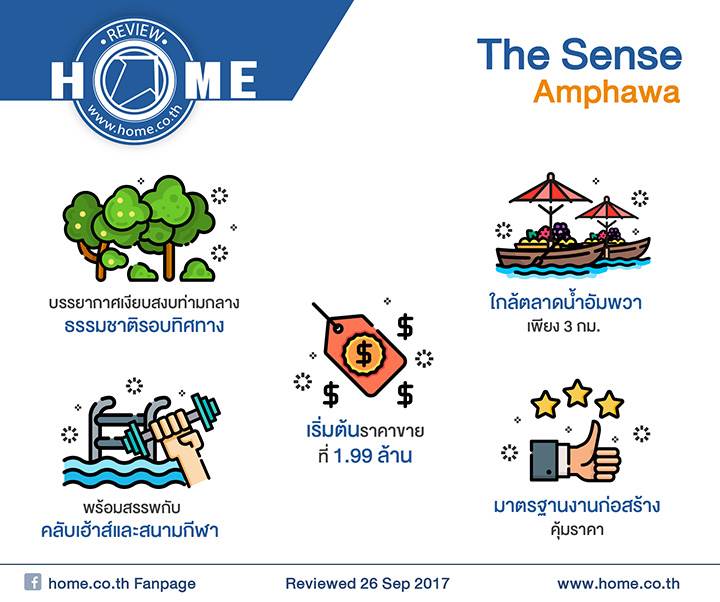 รีวิวบ้าน เดอะเซนส์ อัมพวา ท่ามกลางธรรมชาติร่มรื่น รีวิวบ้าน เดอะเซนส์ อัมพวา ท่ามกลางธรรมชาติร่มรื่น