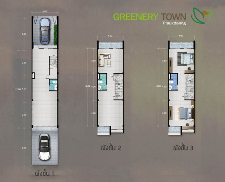 พรีวิวบ้าน กรีนเนอรี่ ทาวน์ ปลวกแดง พรีวิวบ้าน กรีนเนอรี่ ทาวน์ ปลวกแดง