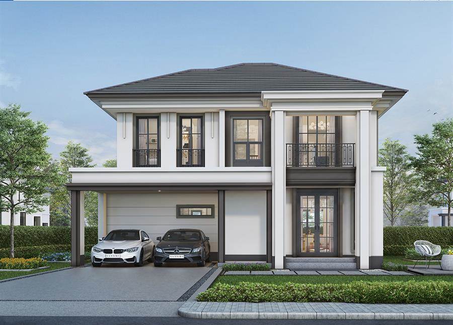 พรีวิวบ้านเดี่ยว เศรษฐสิริ พระราม 5 บ้านเดี่ยวหลังใหญ่ สไตล์ Modern Classic ในทำเลใจกลางพระราม 5 - ราชพฤกษ์ ใกล้เมือง เพียง 20 นาที ถึงบางซื่อ-จตุจักร ใกล้ทางด่วนและรถไฟฟ้า 