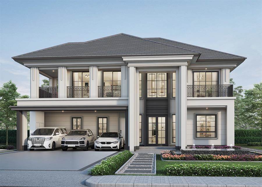 พรีวิวบ้านเดี่ยว เศรษฐสิริ พระราม 5 บ้านเดี่ยวหลังใหญ่ สไตล์ Modern Classic ในทำเลใจกลางพระราม 5 - ราชพฤกษ์ ใกล้เมือง เพียง 20 นาที ถึงบางซื่อ-จตุจักร ใกล้ทางด่วนและรถไฟฟ้า 