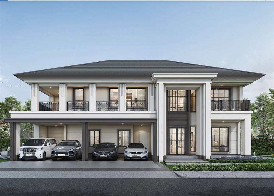 พรีวิวบ้านเดี่ยว เศรษฐสิริ พระราม 5 บ้านเดี่ยวหลังใหญ่ สไตล์ Modern Classic ในทำเลใจกลางพระราม 5 - ราชพฤกษ์ ใกล้เมือง เพียง 20 นาที ถึงบางซื่อ-จตุจักร ใกล้ทางด่วนและรถไฟฟ้า 