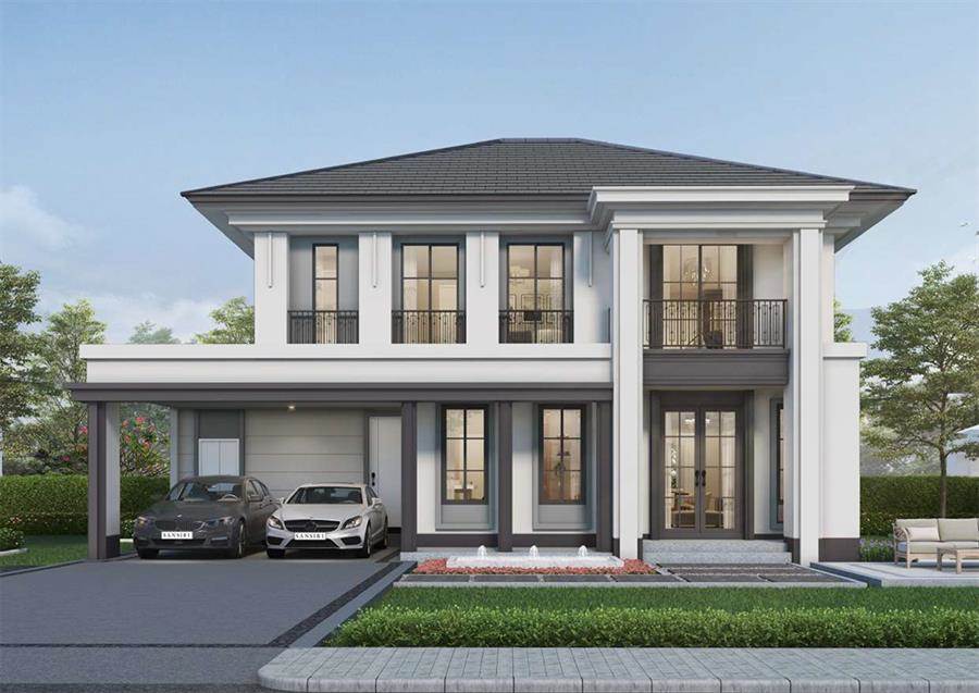 พรีวิวบ้านเดี่ยว เศรษฐสิริ กรุงเทพ-ปทุมธานี บ้านเดี่ยวหลังใหญ่ สไตล์ Modern Classic วิวสนามกอล์ฟ ในทำเลกรุงเทพ-ปทุมธานี เดินทางสะดวก ใกล้ทางด่วนศรีสมานเพียง 10 นาที และสนามบินดอนเมือง ราคาเริ่มต้น 8.99 - 25  ล้านบาท* 