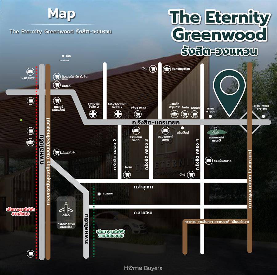 รีวิวบ้าน ดิ อิเธอร์นิตี้ กรีนวู้ด รังสิต-วงแหวน (The Eternity Greenwood Rangsit-Wongwaen) บ้านโปร่ง-กว้าง รองรับทุกเจนฯ ใกล้วงแหวนกาญจนาภิเษก