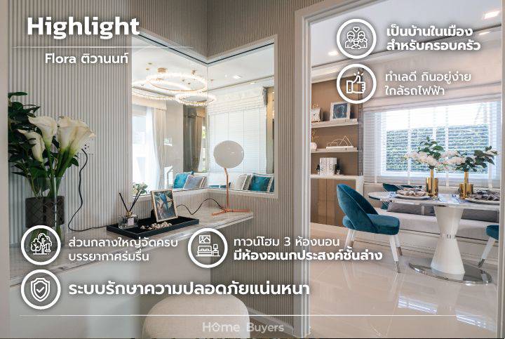 รีวิวทาวน์โฮม ฟลอรา ติวานนท์ (Flora Tiwanon ) ทาวน์โฮมส่วนกลางครบ บรรยากาศธรรมชาติ ใกล้รถไฟฟ้า รีวิวทาวน์โฮม ฟลอรา ติวานนท์ (Flora Tiwanon ) ทาวน์โฮมส่วนกลางครบ บรรยากาศธรรมชาติ ใกล้รถไฟฟ้า