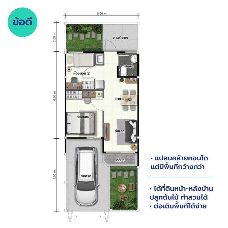 บ้านชั้นเดียวดีอย่างไร
