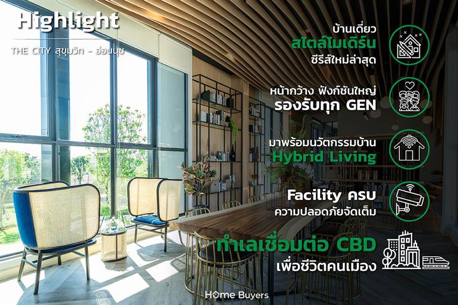 รีวิวบ้านเดี่ยว เดอะ ซิตี้ สุขุมวิท - อ่อนนุช (The City Sukhumvit-Onnut) แบบบ้านซีรีส์ใหม่ล่าสุด หน้ากว้าง ฟังก์ชันใหญ่ รองรับได้ทุก GEN บนทำเลที่สามารถเชื่อมติดกับ CBD เพื่อวิถีชีวิตคนเมือง