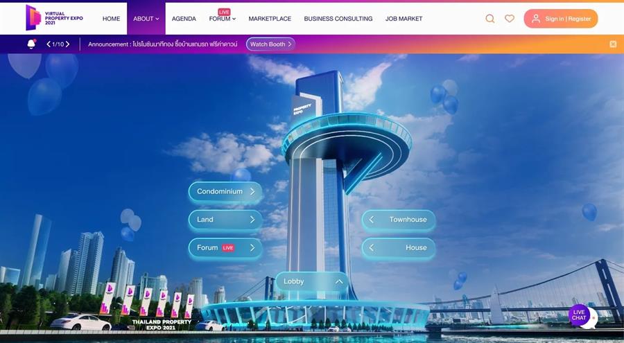 ผ่าทางตันการตลาดอสังหาฯยุควิกฤติโควิดครั้งแรกกับ “Virtual Property Expo 2021” ผ่าทางตันการตลาดอสังหาฯยุควิกฤติโควิดครั้งแรกกับ “Virtual Property Expo 2021”