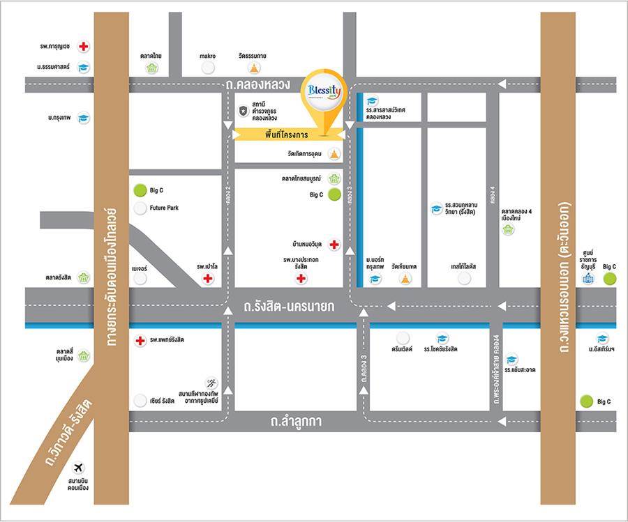 พรีวิวบ้านแฝดและทาวน์โฮม เบล็สซิตี้ พาร์ค รังสิต-คลอง 3 บ้านฟังก์ชันครบ Style Modern พร้อมคลับเฮ้าส์ระดับพรีเมียม บนทำเลศักยภาพ