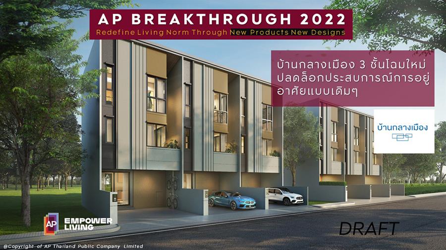 สุดในทุกมิติกับ เอพี ไทยเลนด์ ปี 65 กับ 65 โครงการใหม่ มูลค่า 78,000 ล้าน