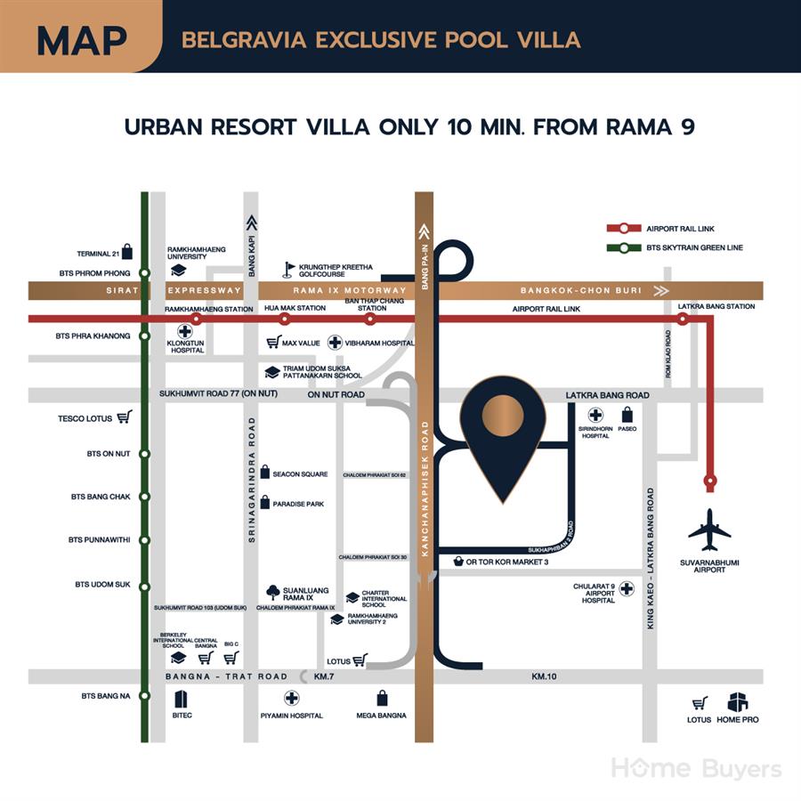 Belgravia Exclusive Pool Villa บางนา - พระราม 9 บ้านบรรยากาศรีสอร์ทที่สุดความเป็นส่วนตัว ทำเลเชื่อมต่อชีวิตในเมือง