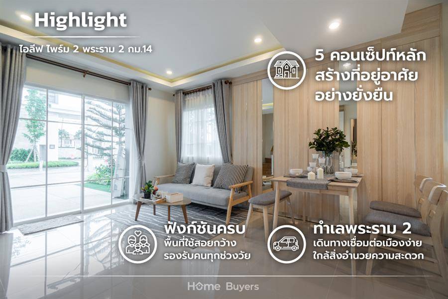 รีวิวบ้านแฝด ไอลีฟ ไพร์ม 2 พระราม 2 กม.14 บ้านดีไซน์ใหม่ สไตล์ English Garden 
