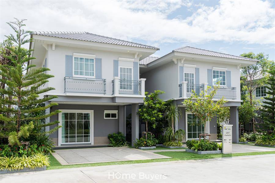 รีวิวบ้านแฝด ไอลีฟ ไพร์ม 2 พระราม 2 กม.14 บ้านดีไซน์ใหม่ สไตล์ English Garden 