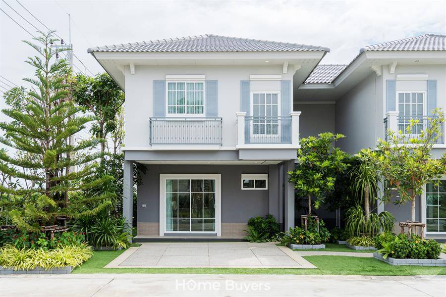 รีวิวบ้านแฝด ไอลีฟ ไพร์ม 2 พระราม 2 กม.14 บ้านดีไซน์ใหม่ สไตล์ English Garden 
