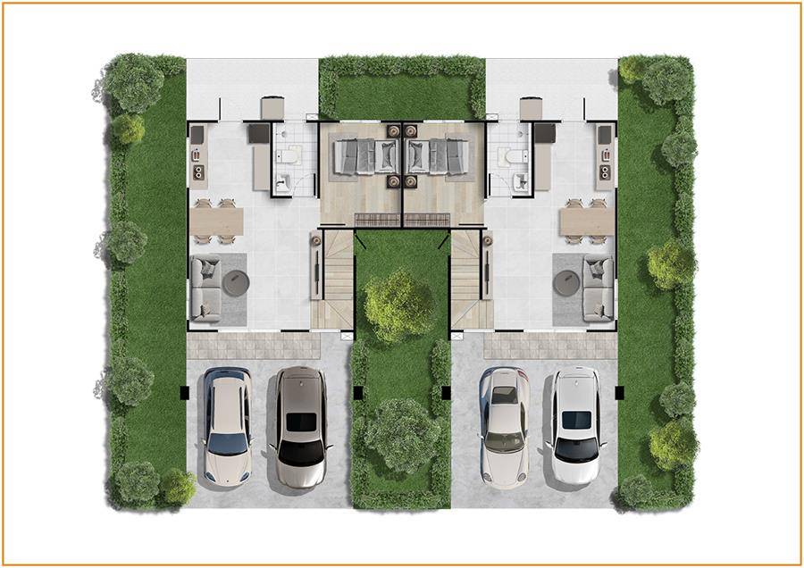 รีวิวบ้านแฝด ไอลีฟ ไพร์ม 2 พระราม 2 กม.14 บ้านดีไซน์ใหม่ สไตล์ English Garden 