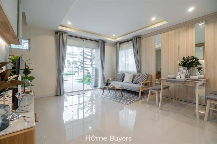 รีวิวบ้านแฝด ไอลีฟ ไพร์ม 2 พระราม 2 กม.14 บ้านดีไซน์ใหม่ สไตล์ English Garden 