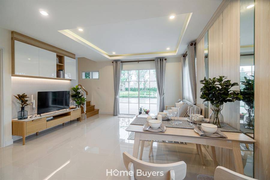 รีวิวบ้านแฝด ไอลีฟ ไพร์ม 2 พระราม 2 กม.14 บ้านดีไซน์ใหม่ สไตล์ English Garden 