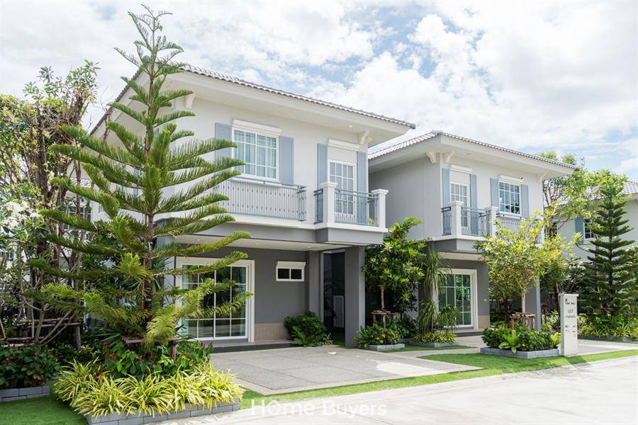 รีวิวบ้านแฝด ไอลีฟ ไพร์ม 2 พระราม 2 กม.14 บ้านดีไซน์ใหม่ สไตล์ English Garden 