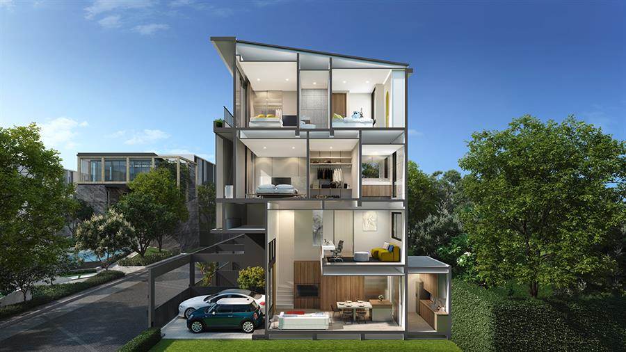 พรีวิวทาวน์โฮม แห่งใหม่ ทำเลใจกลางราชพฤกษ์ 