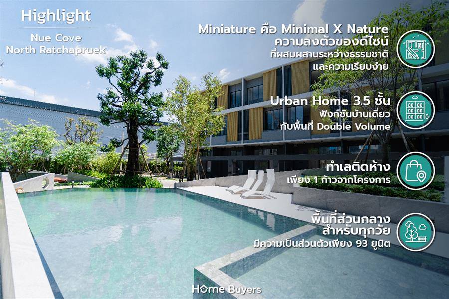 รีวิว Urban Home แนวคิดใหม่ “Nue Cove North Ratchapruek” ความลงตัวระหว่างธรรมชาติและความเรียบง่าย รีวิว Urban Home แนวคิดใหม่ “Nue Cove North Ratchapruek” ความลงตัวระหว่างธรรมชาติและความเรียบง่าย