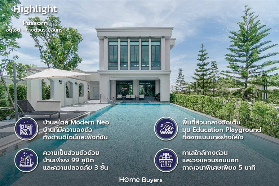  รีวิวบ้านเดี่ยว ภัสสร จตุโชติ - ทางด่วนรามอินทรา บ้านหรู ทำเลใกล้ทางด่วนเพียง 5 นาที 