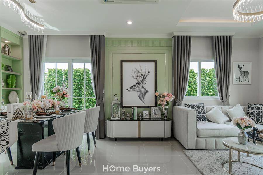 รีวิวบ้านแฝด 2 ชั้น ฟังก์ชันอารมณ์บ้านเดี่ยว สไตล์ Modern English Victorian สิวารมณ์ เนเจอร์พลัส 2 (สุขุมวิท - บางปู)