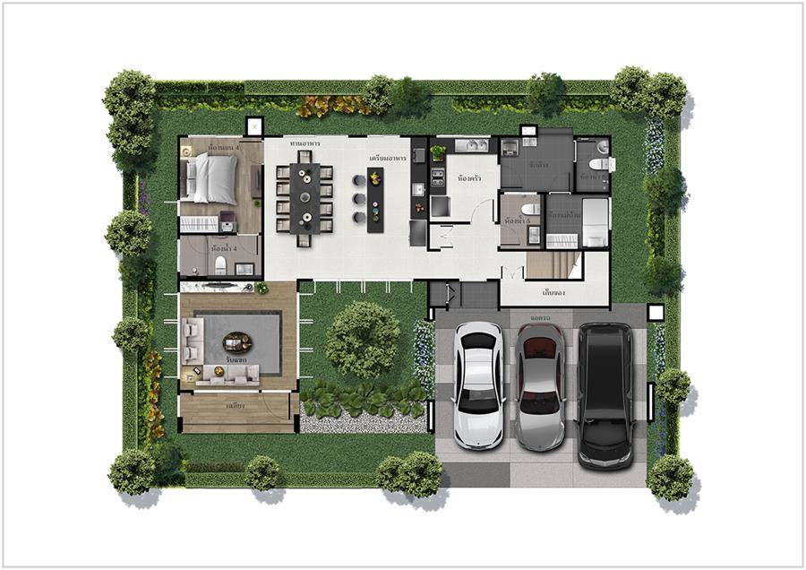รีวิวบ้านเดี่ยว บุราสิริ กรุงเทพกรีฑา บ้านหรูสไตล์รีสอร์ตใจกลาง Krungthep Kreetha Community