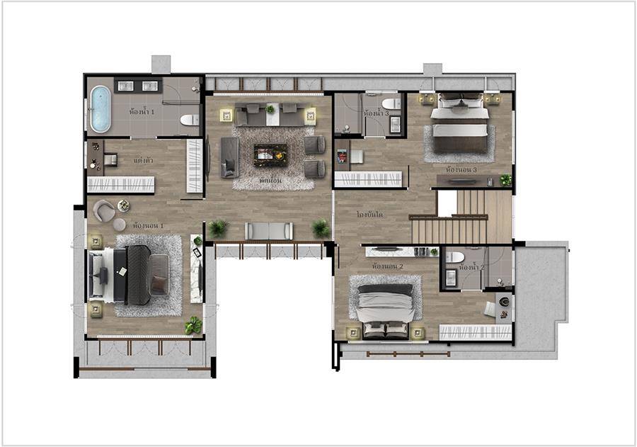 รีวิวบ้านเดี่ยว บุราสิริ กรุงเทพกรีฑา บ้านหรูสไตล์รีสอร์ตใจกลาง Krungthep Kreetha Community
