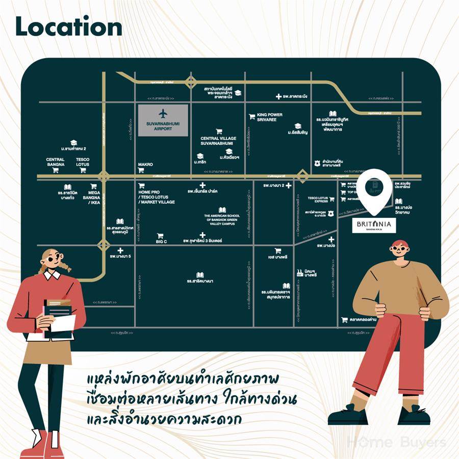 Sneak แกะกล่องส่องบ้านใหม่ บริทาเนีย บางนา กม.26 บ้านพร้อมอยู่ โซนใหม่ ส่วนกลางสไตล์ Luxury Modern British
