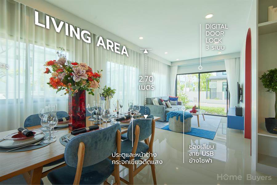 Britania บางนา กม.42 บ้านแฝดซีรีส์ใหม่ สไตล์บ้านเดี่ยว บรรยากาศ Modern English พร้อมฟังก์ชัน Smart Home