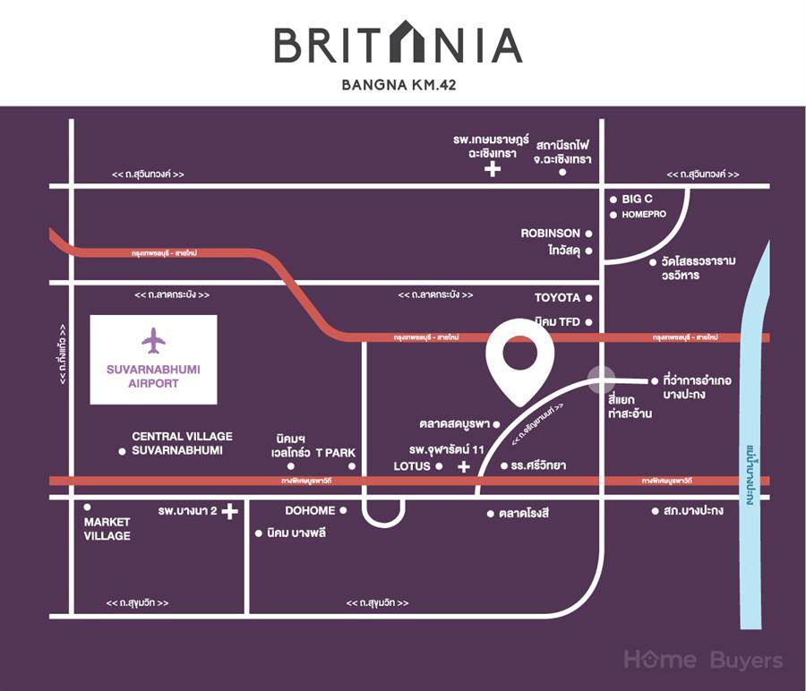 Britania บางนา กม.42 บ้านแฝดซีรีส์ใหม่ สไตล์บ้านเดี่ยว บรรยากาศ Modern English พร้อมฟังก์ชัน Smart Home