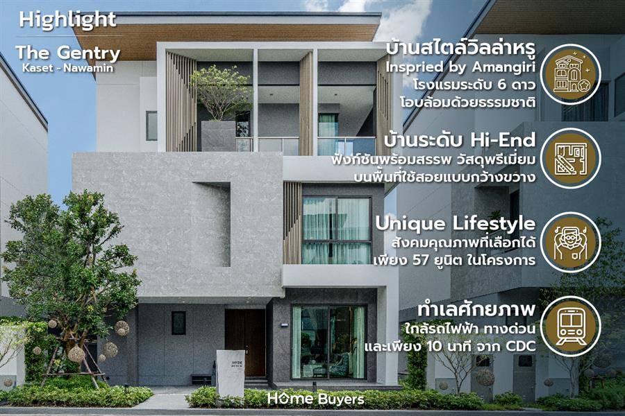 รีวิวบ้านเดี่ยว 3 ชั้น สไตล์วิลล่า Inspried by Amangiri เดอะ เจนทริ เกษตร-นวมินทร์ รีวิวบ้านเดี่ยว 3 ชั้น สไตล์วิลล่า Inspried by Amangiri เดอะ เจนทริ เกษตร-นวมินทร์