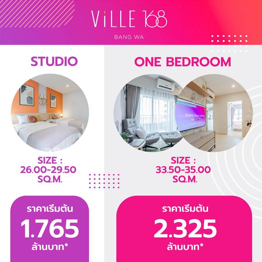 เติมเต็มชีวิตให้มีสีสัน กับ โครงการ วิลล์ 168 บางหว้า คอนโดใหม่บนทำเลศักยภาพ