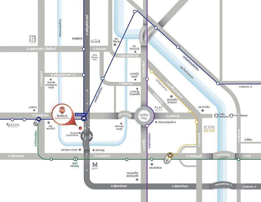 พรีวิวโฮมออฟฟิส ใกล้ MRT สถานีท่าพระเพียง 600 เมตร กับโครงการ ศุภาลัย แกรนด์ เอสเช้นส์ @ ท่าพระ อินเตอร์เชนจ์