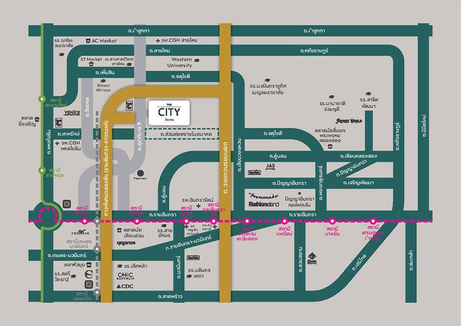 พรีวิวบ้านเดี่ยว THE CITY วัชรพล บ้านเดี่ยวหรู ดีไซน์ใหม่ เชื่อมต่อรามอินทรา-วัชรพล-ลาดพร้าว เพียง 1 กม.* ถึงทางด่วน