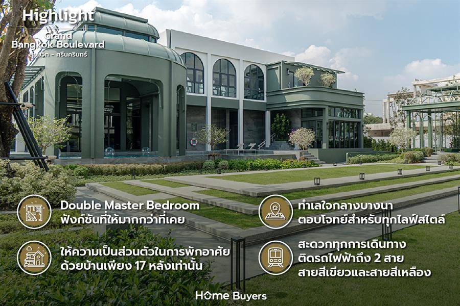 รีวิวบ้านเดี่ยว แกรนด์ บางกอก บูเลอวาร์ด สุขุมวิท-ศรีนครินทร์ พื้นที่แห่งการพักผ่อนที่ได้รับแรงบันดาลใจจากอิตาลี รีวิวบ้านเดี่ยว แกรนด์ บางกอก บูเลอวาร์ด สุขุมวิท-ศรีนครินทร์ พื้นที่แห่งการพักผ่อนที่ได้รับแรงบันดาลใจจากอิตาลี