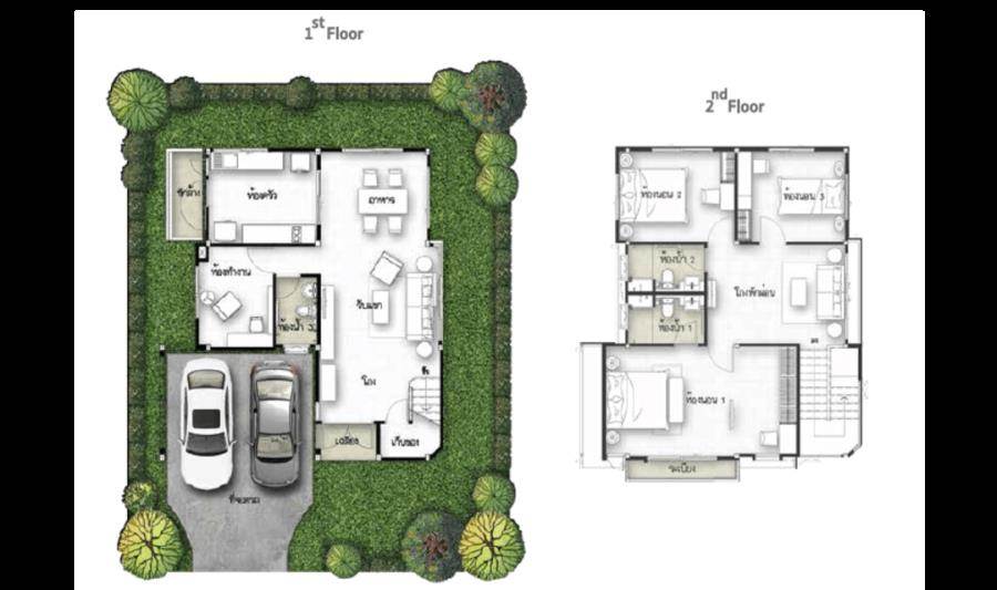 พรีวิวบ้านศุภาลัย วิลล์ นครศรีธรรมราช บ้านเดี่ยวประหยัดพลังงาน ตำบลท่าซัก 