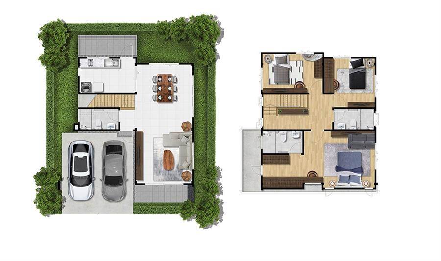 พรีวิวบ้านเดี่ยว บ้านเเฝด ซีรีส์ใหม่สไตล์ Tropical Modern โครงการ พรีวิวบ้านเดี่ยว บ้านเเฝด ซีรีส์ใหม่สไตล์ Tropical Modern โครงการ