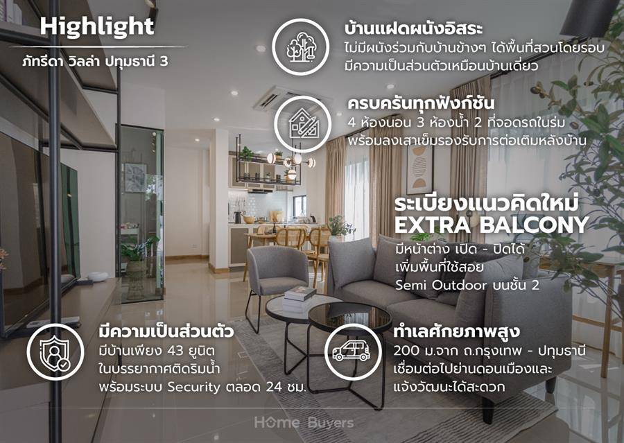 รีวิวบ้านแฝด ภัทรีดา วิลล่า ปทุมธานี 3 บ้านแฝดผนังอิสระ เพียง 43 ยูนิต เชื่อมต่อ ดอนเมือง - แจ้งวัฒนะ รีวิวบ้านแฝด ภัทรีดา วิลล่า ปทุมธานี 3 บ้านแฝดผนังอิสระ เพียง 43 ยูนิต เชื่อมต่อ ดอนเมือง - แจ้งวัฒนะ