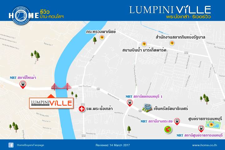 รีวิวคอนโด ลุมพินี วิลล์ พระนั่งเกล้า-ริเวอร์วิว ใกล้ BTS 2 สถานี ไทรม้า-สะพานพระนั่งเกล้า