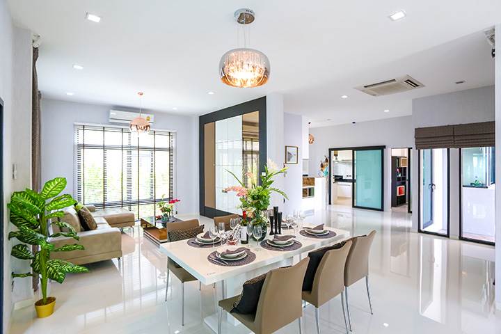 รีวิวบ้าน เอ็น.ซี. ออน กรีน ฌาร์ม บ้านเดี่ยวหลังใหญ่ เรียบหรู สไตล์คอนเท็มโพรารี