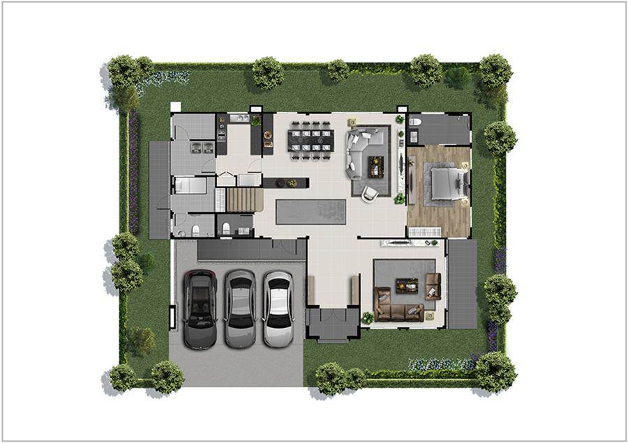 THE CITY ปิ่นเกล้า-บรมฯ 3 บ้านเดี่ยวหลังใหญ่ Modern Classic Style บนทำเลใกล้ถนนบรมราชชนนี