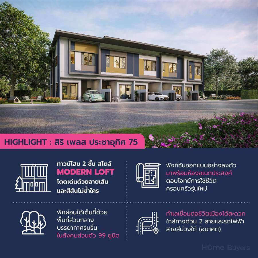 สิริ เพลส ประชาอุทิศ 75 ทาวน์โฮมที่ออกแบบฟังก์ชันเพื่อคนยุคใหม่ ทำเลใกล้ทางด่วนและรถไฟฟ้า สิริ เพลส ประชาอุทิศ 75 ทาวน์โฮมที่ออกแบบฟังก์ชันเพื่อคนยุคใหม่ ทำเลใกล้ทางด่วนและรถไฟฟ้า