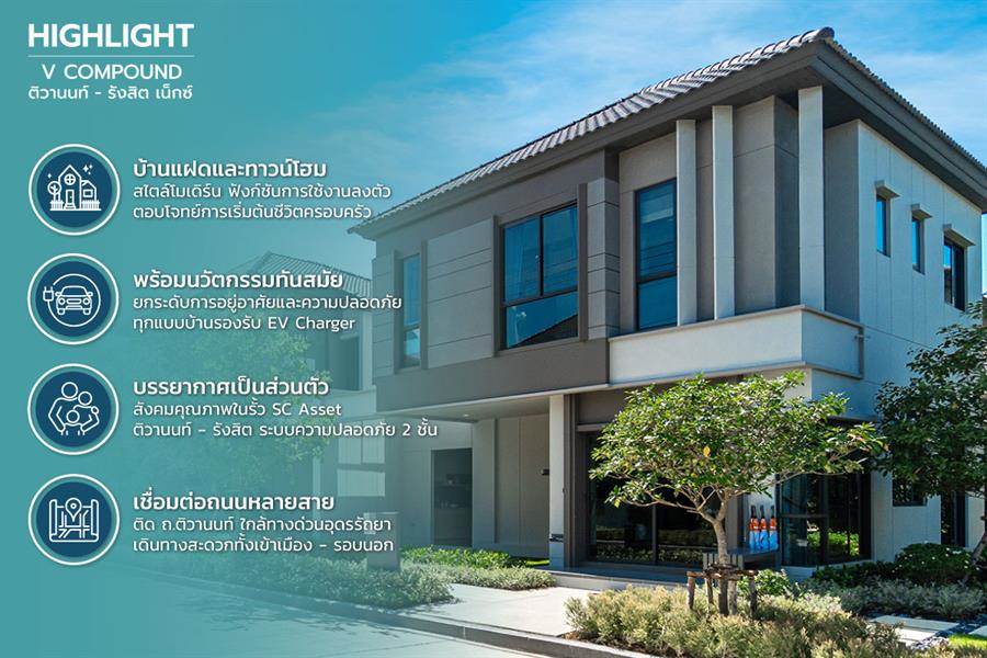 รีวิวบ้าน วี คอมพาวด์ ติวานนท์ - รังสิต เน็กซ์ บ้านแฝดและทาวน์โฮมสไตล์โมเดิร์น นวัตกรรมทันสมัย ใกล้ทางด่วนบางพูน รีวิวบ้าน วี คอมพาวด์ ติวานนท์ - รังสิต เน็กซ์ บ้านแฝดและทาวน์โฮมสไตล์โมเดิร์น นวัตกรรมทันสมัย ใกล้ทางด่วนบางพูน