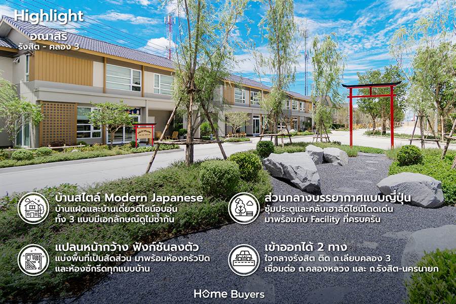 รีวิวบ้าน อณาสิริ รังสิต - คลอง 3 บ้านแฝด - บ้านเดี่ยว สไตล์ญี่ปุ่น ส่วนกลางครบครัน ทำเลใจกลางรังสิต ใกล้วงแหวนฯ เข้าสู่ใจกลางเมืองได้สะดวกมากขึ้น รีวิวบ้าน อณาสิริ รังสิต - คลอง 3 บ้านแฝด - บ้านเดี่ยว สไตล์ญี่ปุ่น ส่วนกลางครบครัน ทำเลใจกลางรังสิต ใกล้วงแหวนฯ เข้าสู่ใจกลางเมืองได้สะดวกมากขึ้น