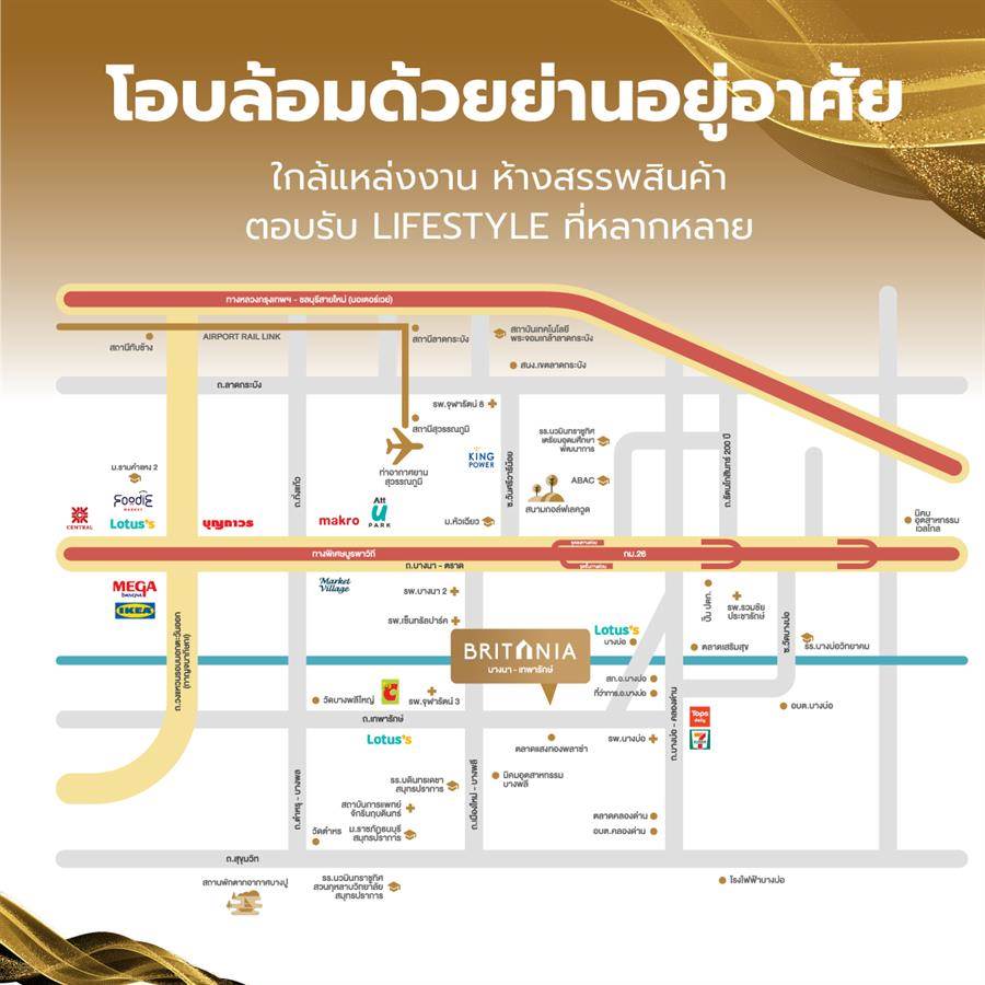 Britania Bangna - Thepharak บ้านเดี่ยวและบ้านแฝด 2 ชั้น สไตล์ Modern British