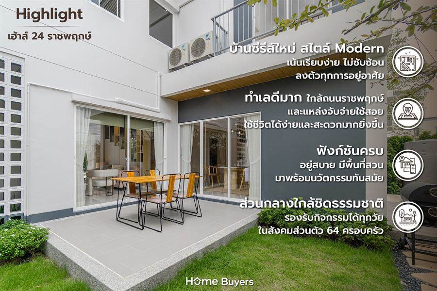 รีวิวบ้าน เฮ้าส์ 24 ราชพฤกษ์ ออกแบบเน้นเรียบง่าย ใกล้ Lotus’s North สังคมส่วนตัว 64 ครอบครัว รีวิวบ้าน เฮ้าส์ 24 ราชพฤกษ์ ออกแบบเน้นเรียบง่าย ใกล้ Lotus’s North สังคมส่วนตัว 64 ครอบครัว