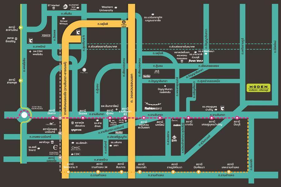 พรีวิวบ้าน โมเดน รามอินทรา - หทัยราษฎร์