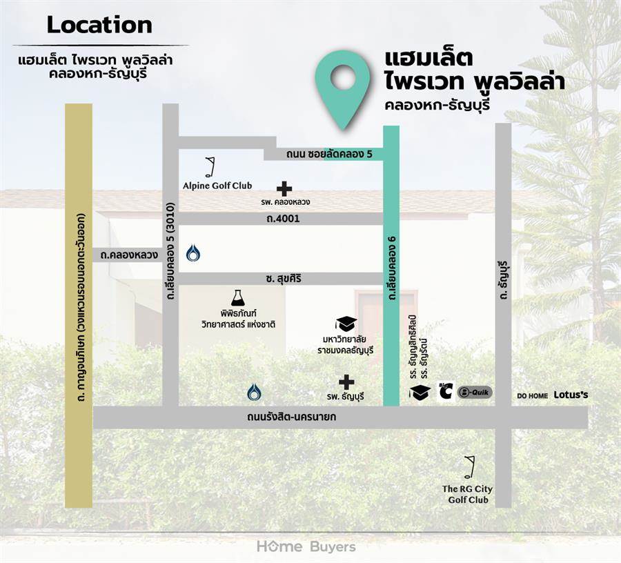 แฮมเล็ต ไพรเวท พูลวิลล่า คลองหก-ธัญบุรี บ้านเดี่ยวสไตล์ English Country Home ดีไซน์สวย ฟีลพักตากอากาศ พร้อมสระว่ายน้ำส่วนตัวทุกยูนิต